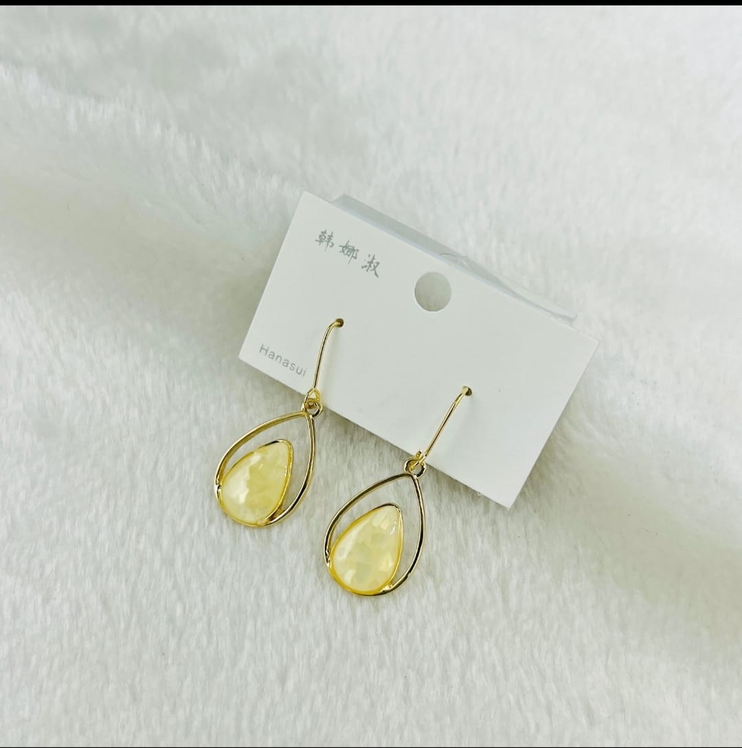 Korean Crystal Pearl Earrings for Women Girl Party Fashion Jewelry