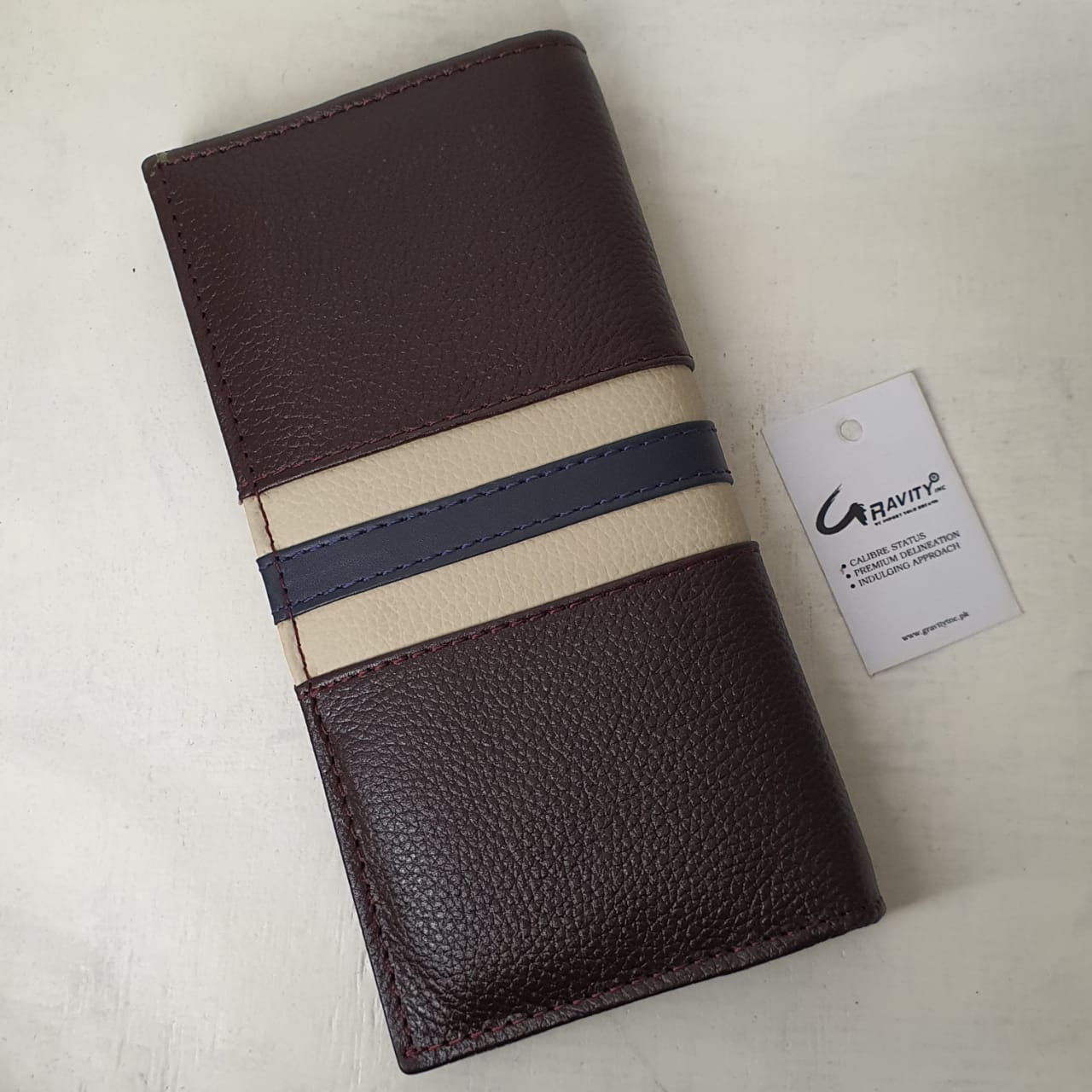 Pure Leather Men's Long Wallet rk164