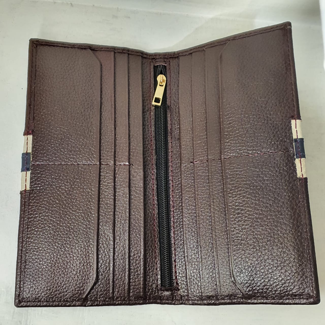 Pure Leather Men's Long Wallet rk164