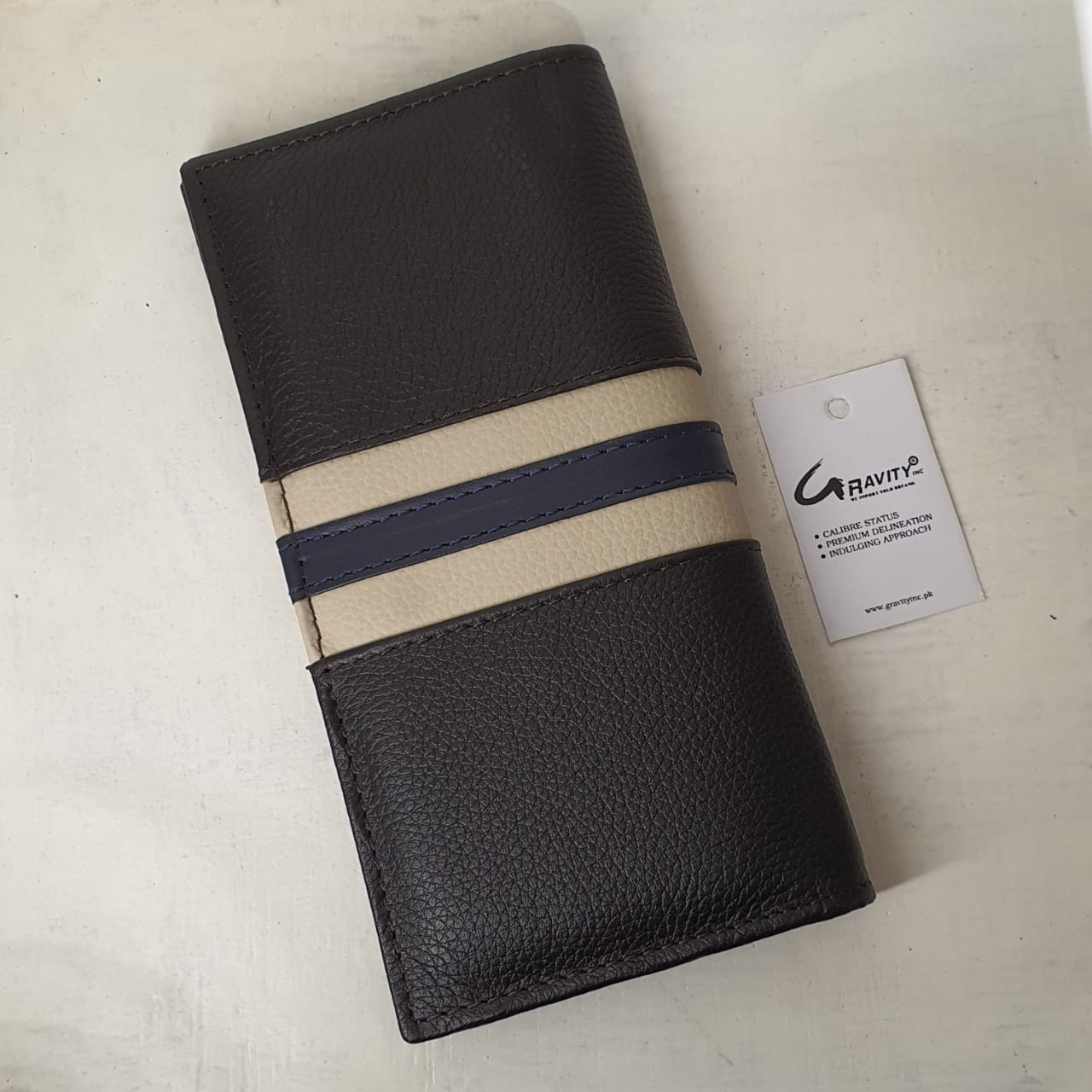 Pure Leather Men's Long Wallet rk164