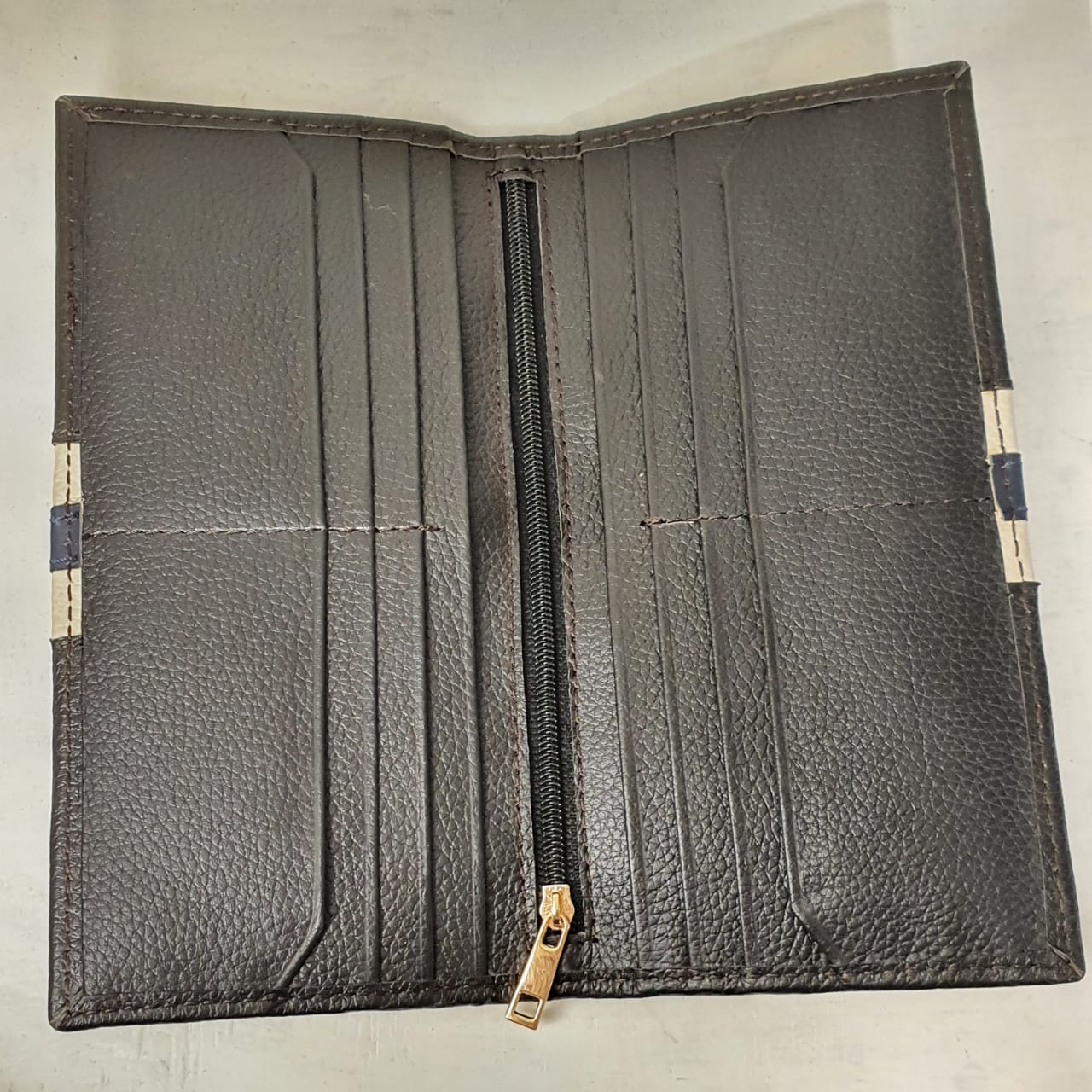 Pure Leather Men's Long Wallet rk164