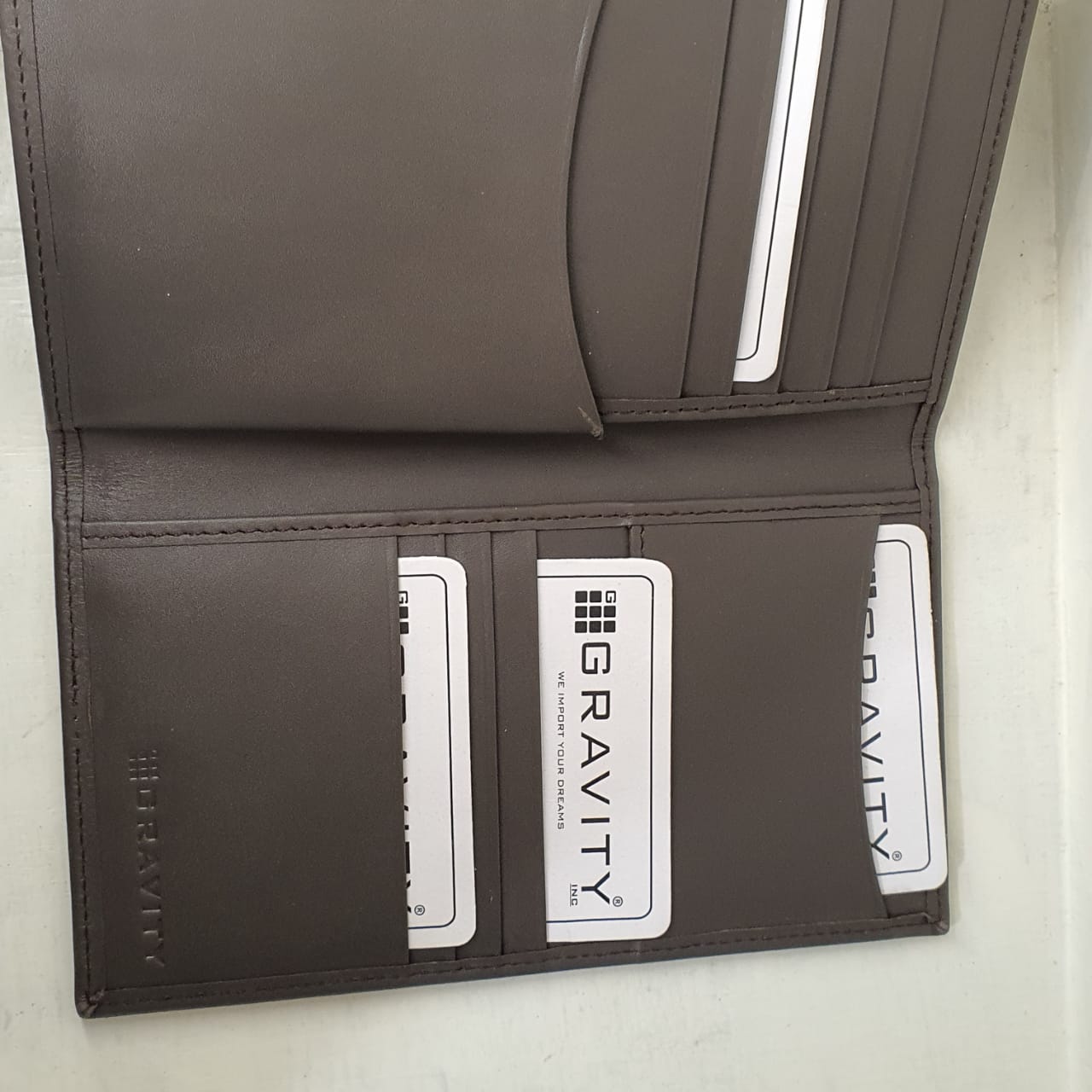 Pure Leather Men's Long Wallet