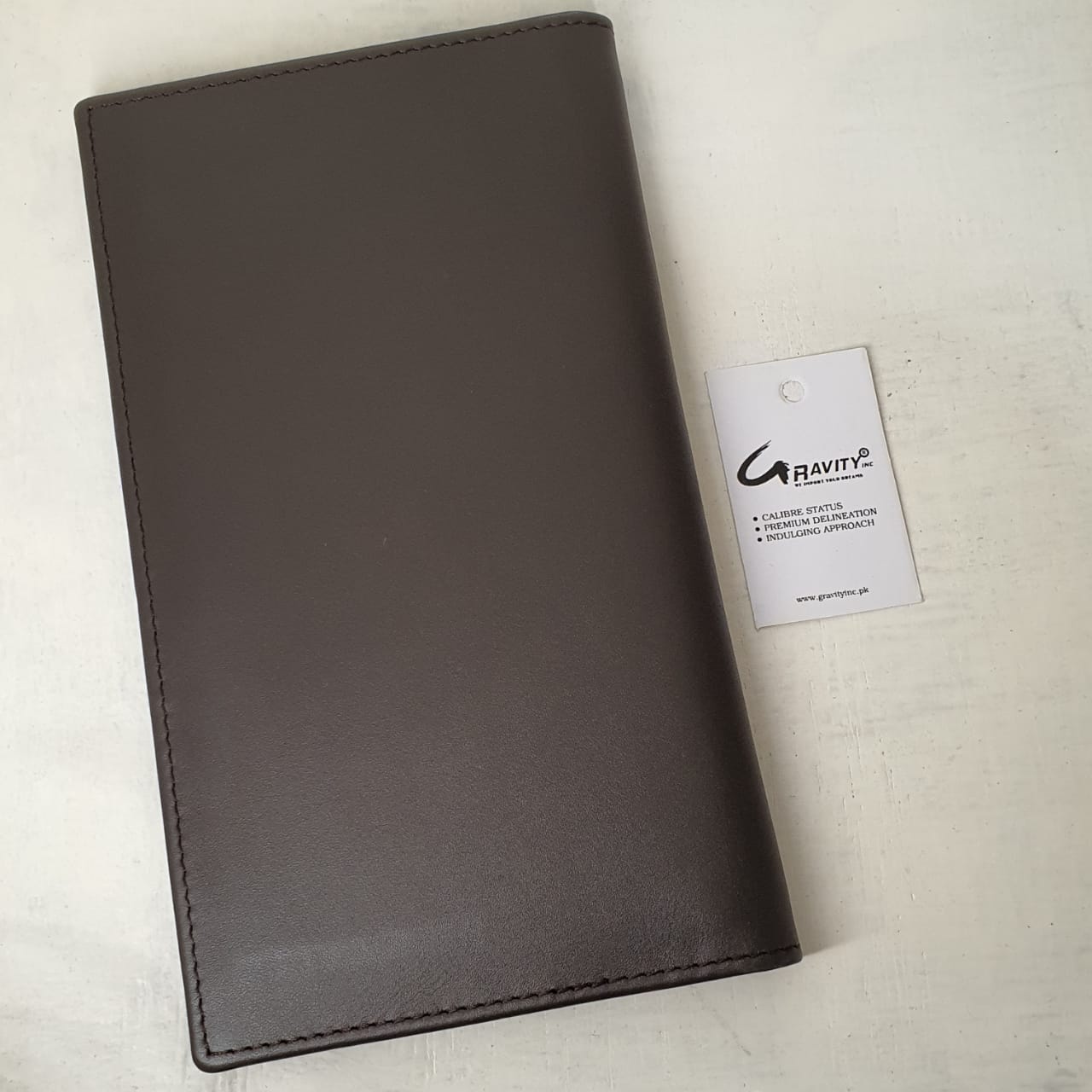 Pure Leather Men's Long Wallet