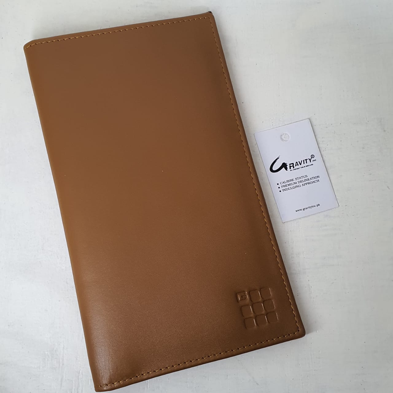 Pure Leather Men's Long Wallet