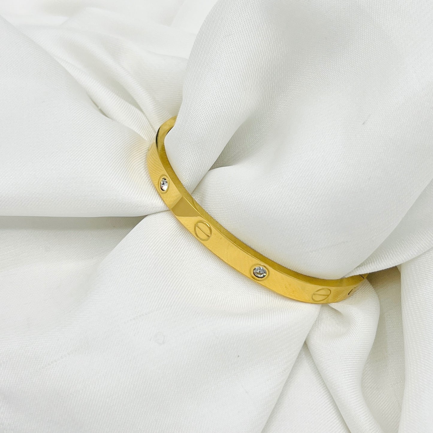 ELEGANT STAINLESS STEEL HANDCUFF BRACELET & BANGLE FOR GIRLS