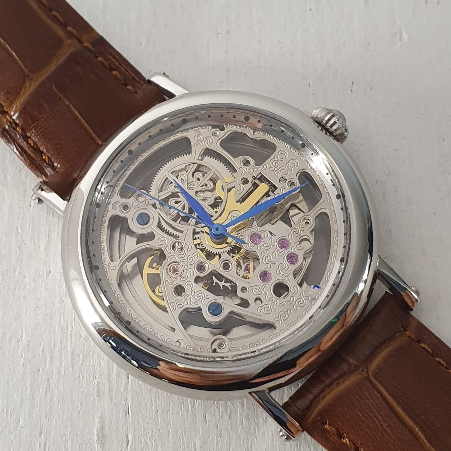 Patek Philippe Geneve Transparent Men's Watch GRPP-08
