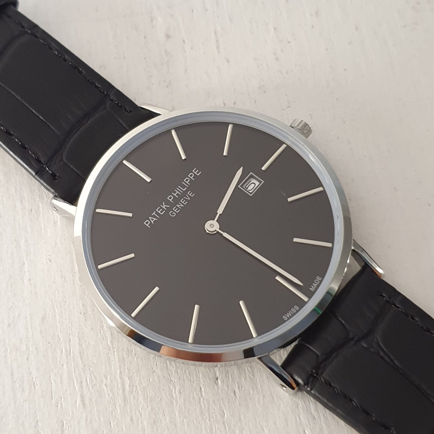 Leather Patek Philippe Geneve Watch Prices PATEK PHILIPPE