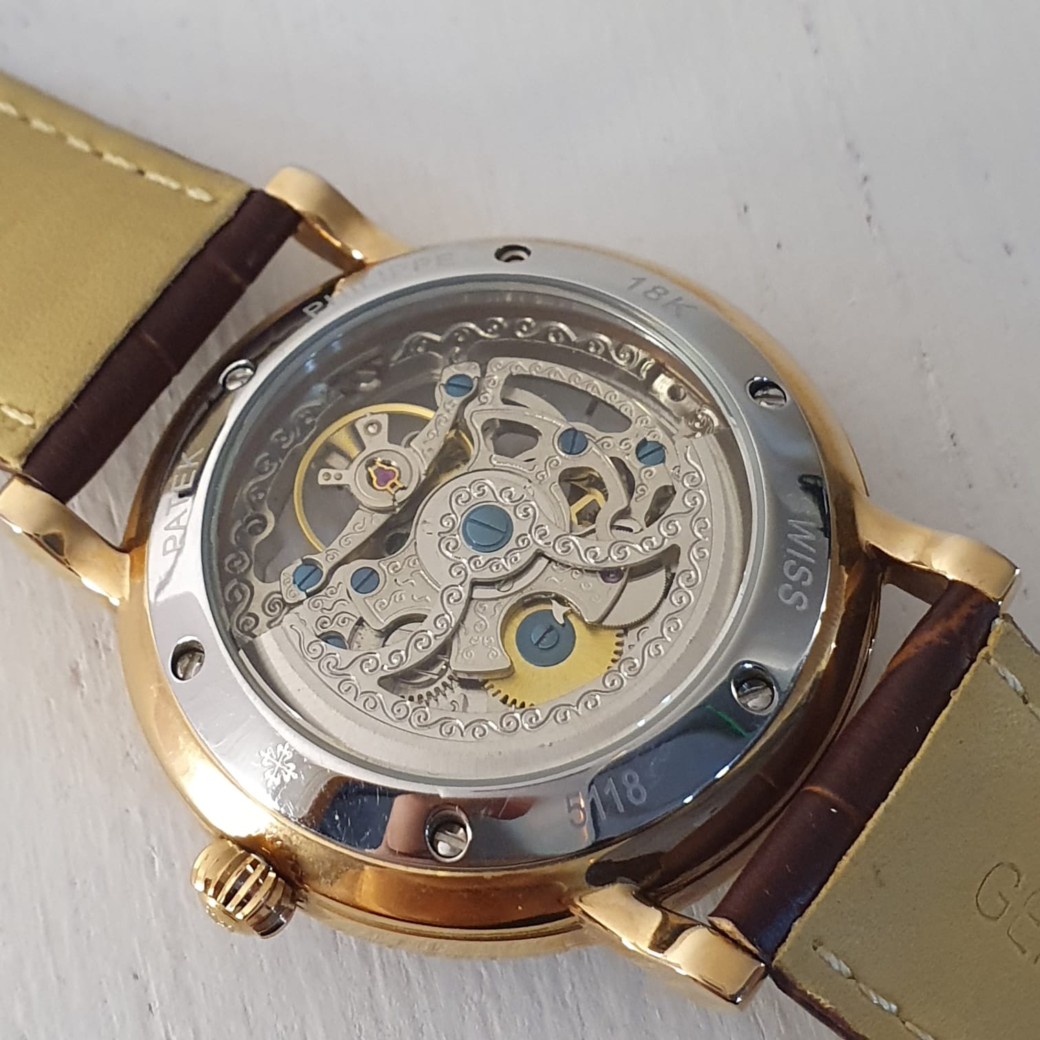 Patek Philippe Geneve Transparent Men's Watch GRPP-07