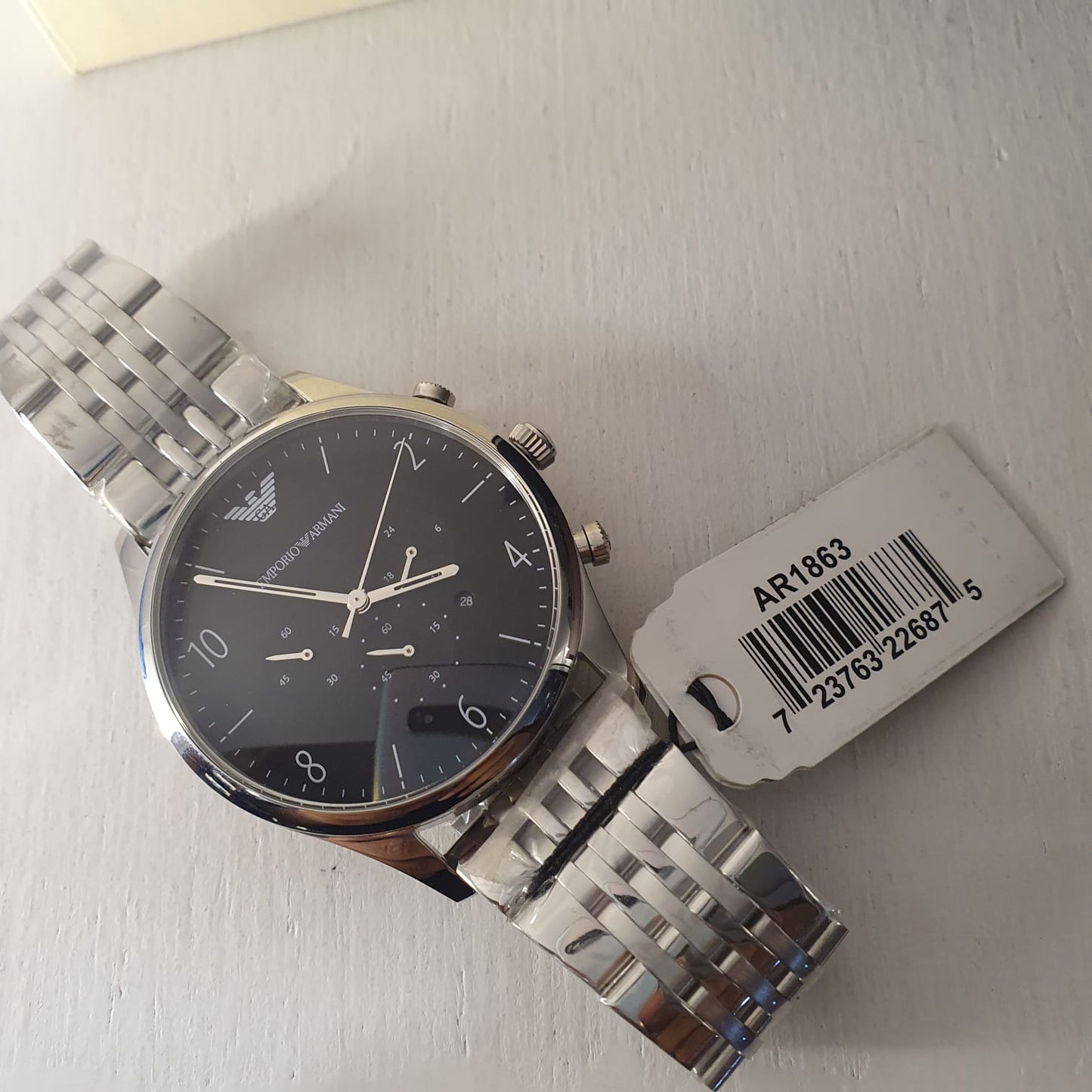 EMPORIO ARMANI Mens Classic Stainless Steel Watch AR1863(Original)