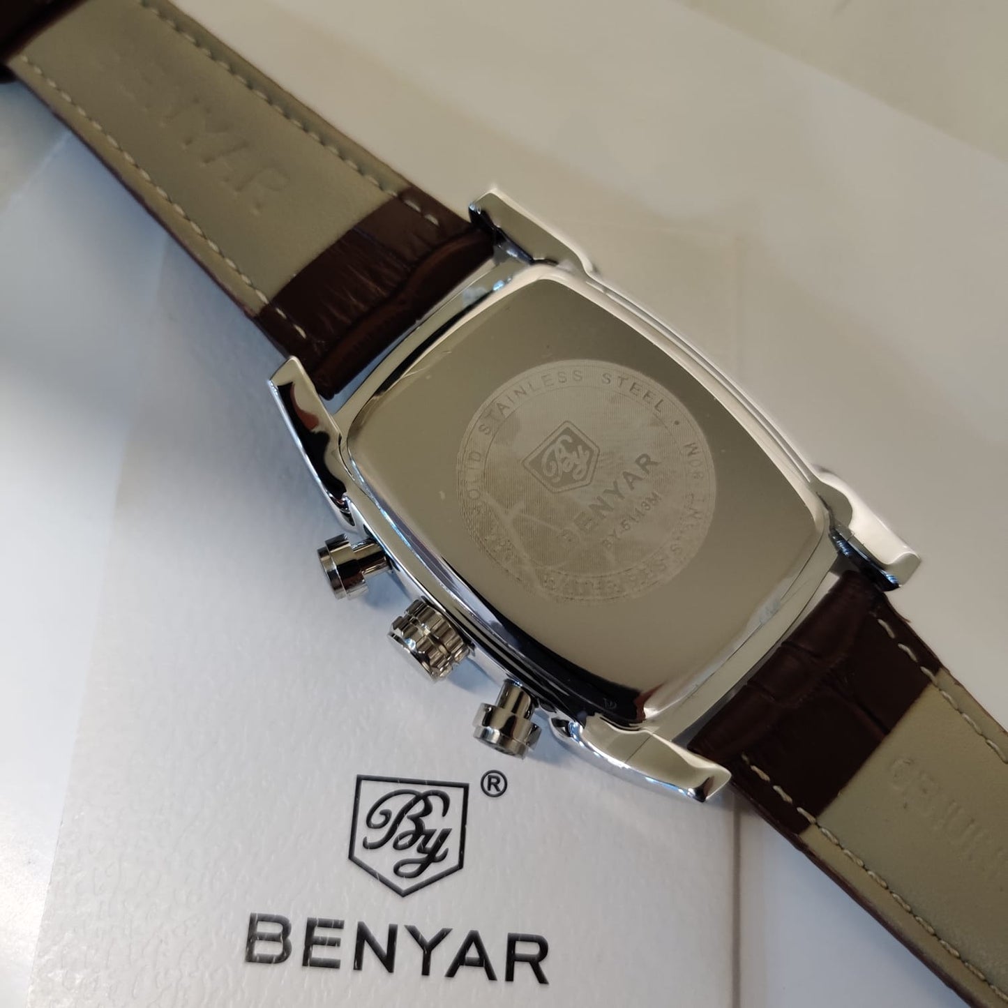 Benyar Square Dial Chronograph Mens Watch BY-5113