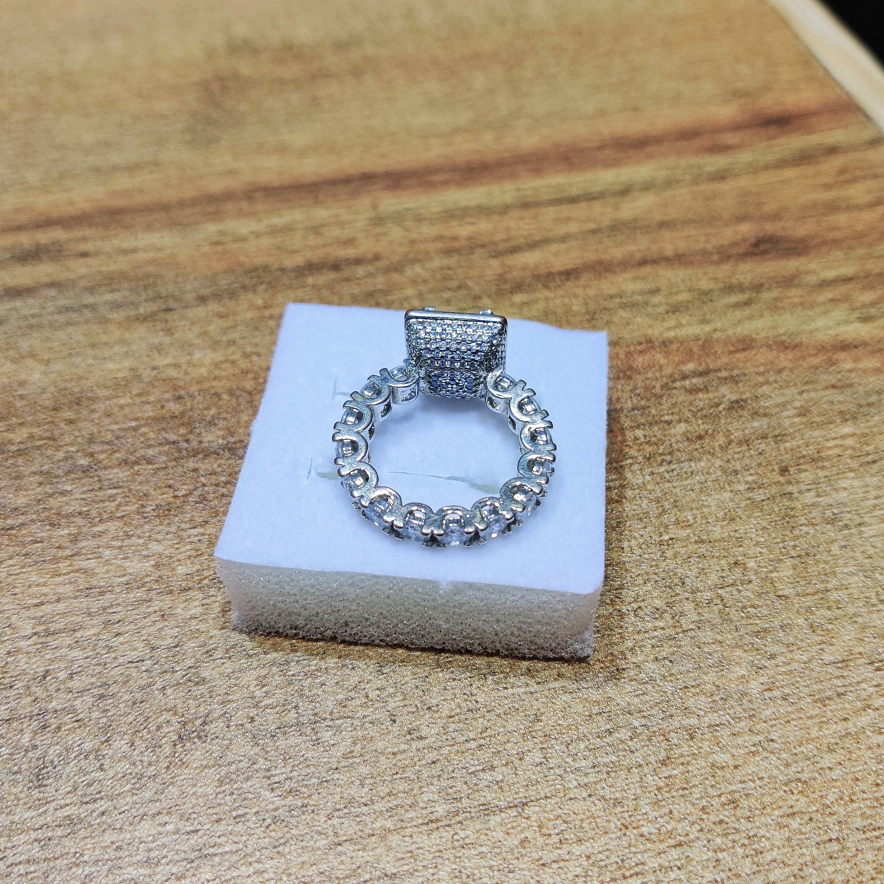 Crystal Zircon Stone Oval Diamond Premium Quality  Ring for girl
