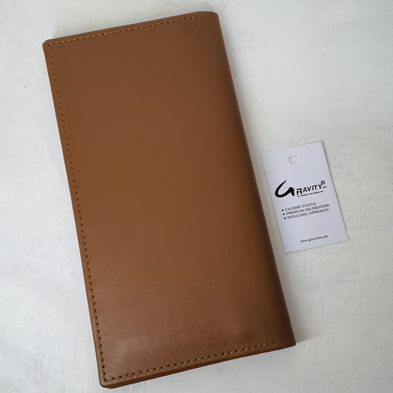 Pure Leather Men's Long Wallet