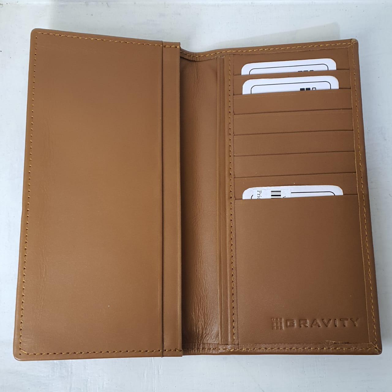 Pure Leather Men's Long Wallet