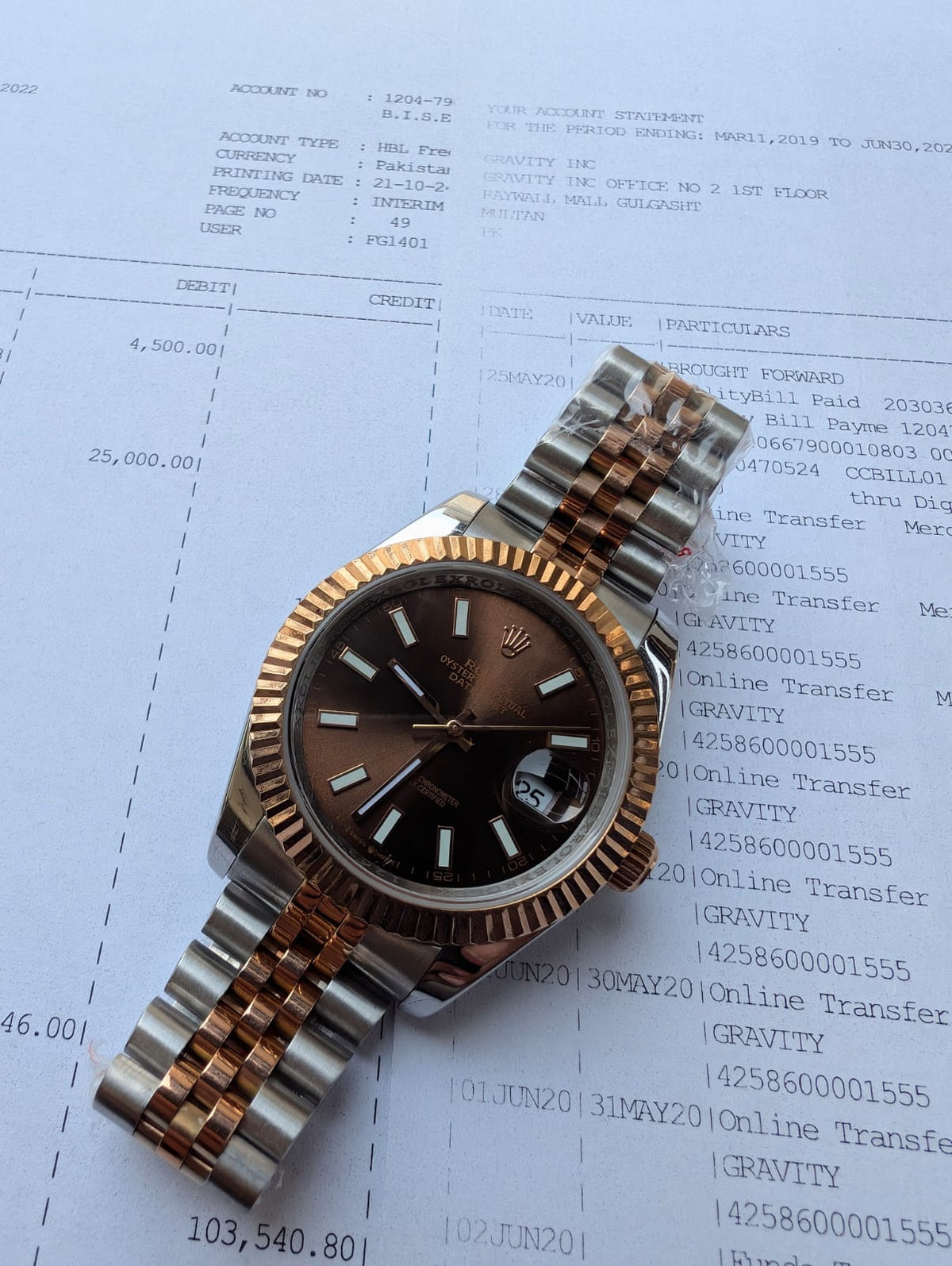 Rolex Oyster Perpetual Just Date Men's Watch
