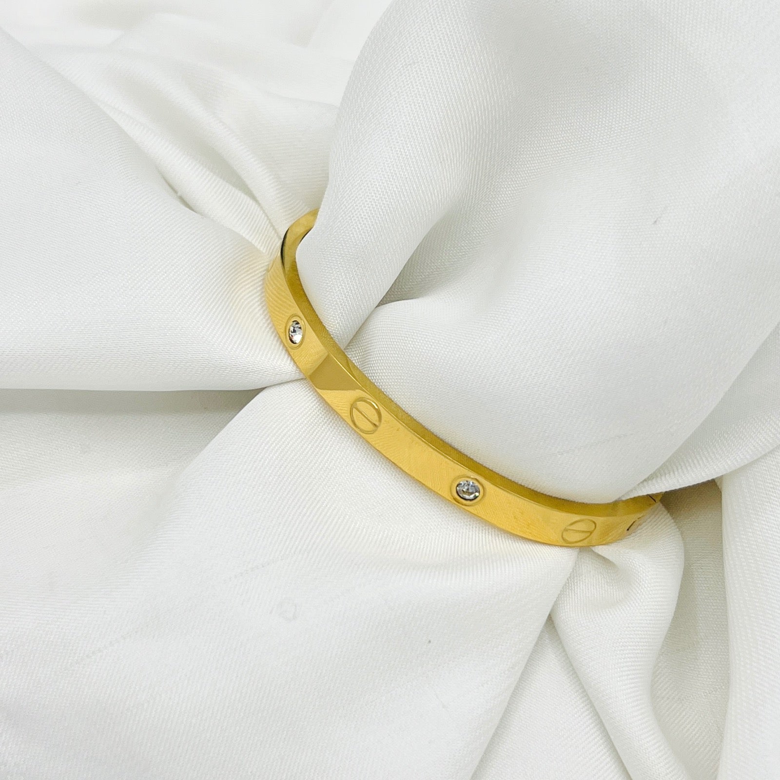 ELEGANT STAINLESS STEEL HANDCUFF BRACELET & BANGLE FOR GIRLS