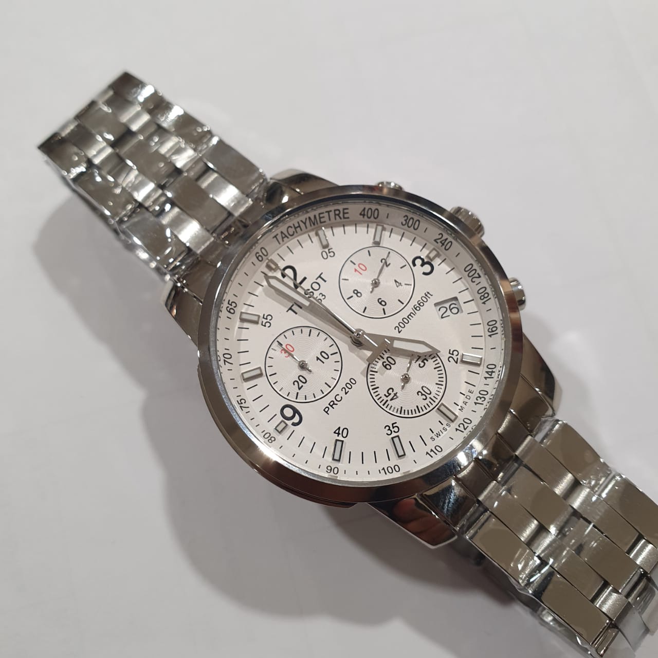 Tissot PRC200 T-Sport Chronograph White Face Watch