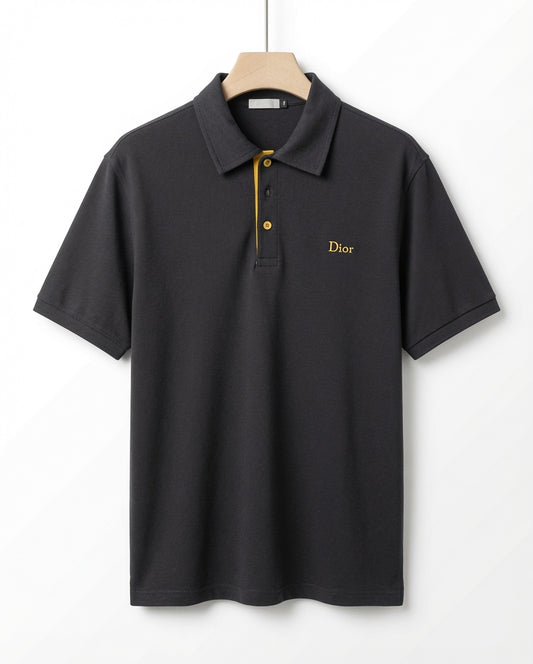 Signature Contrast Polo Shirt Grey