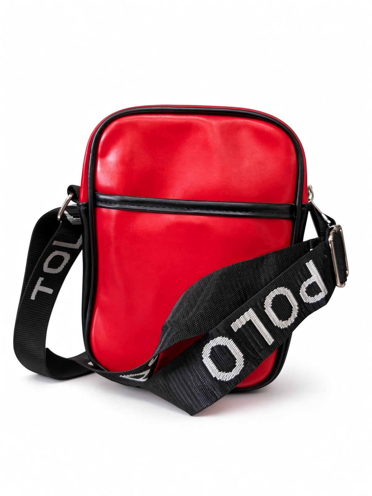 Polo RL Red Leather Crossbody Bag