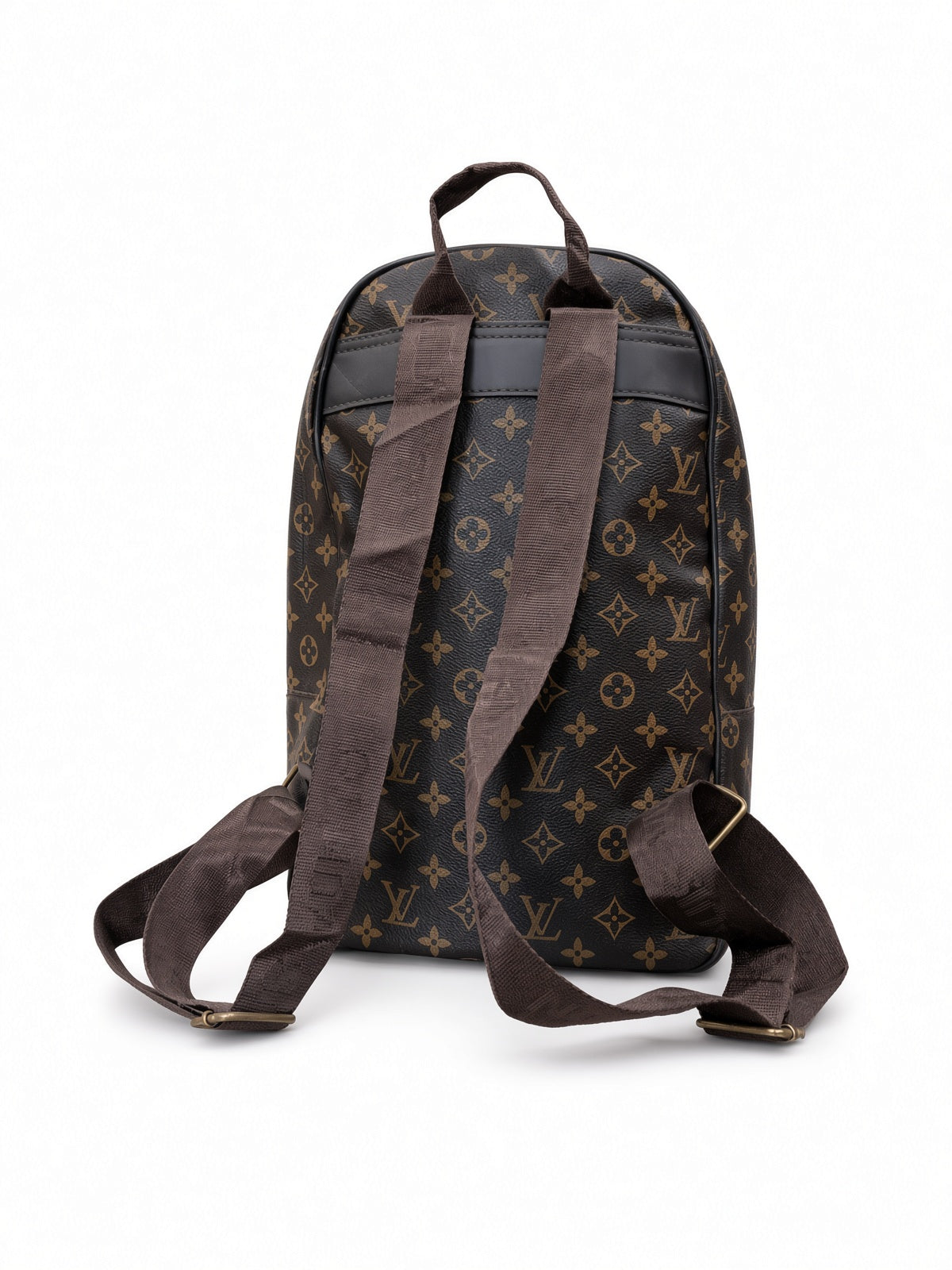 Monogram Luxe Backpack gold zip