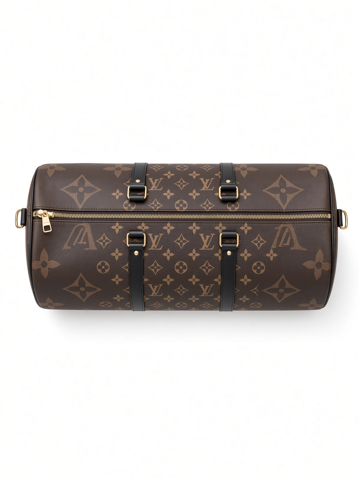 Louis Vuitton Brown Embossed Duffel (Imitation)
