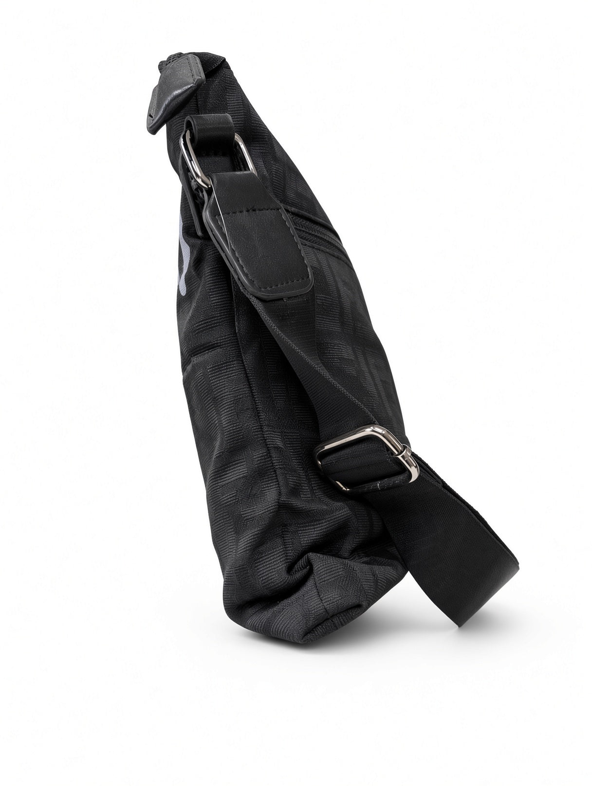 Fendi Roma Black Canvas Crossbody Bag