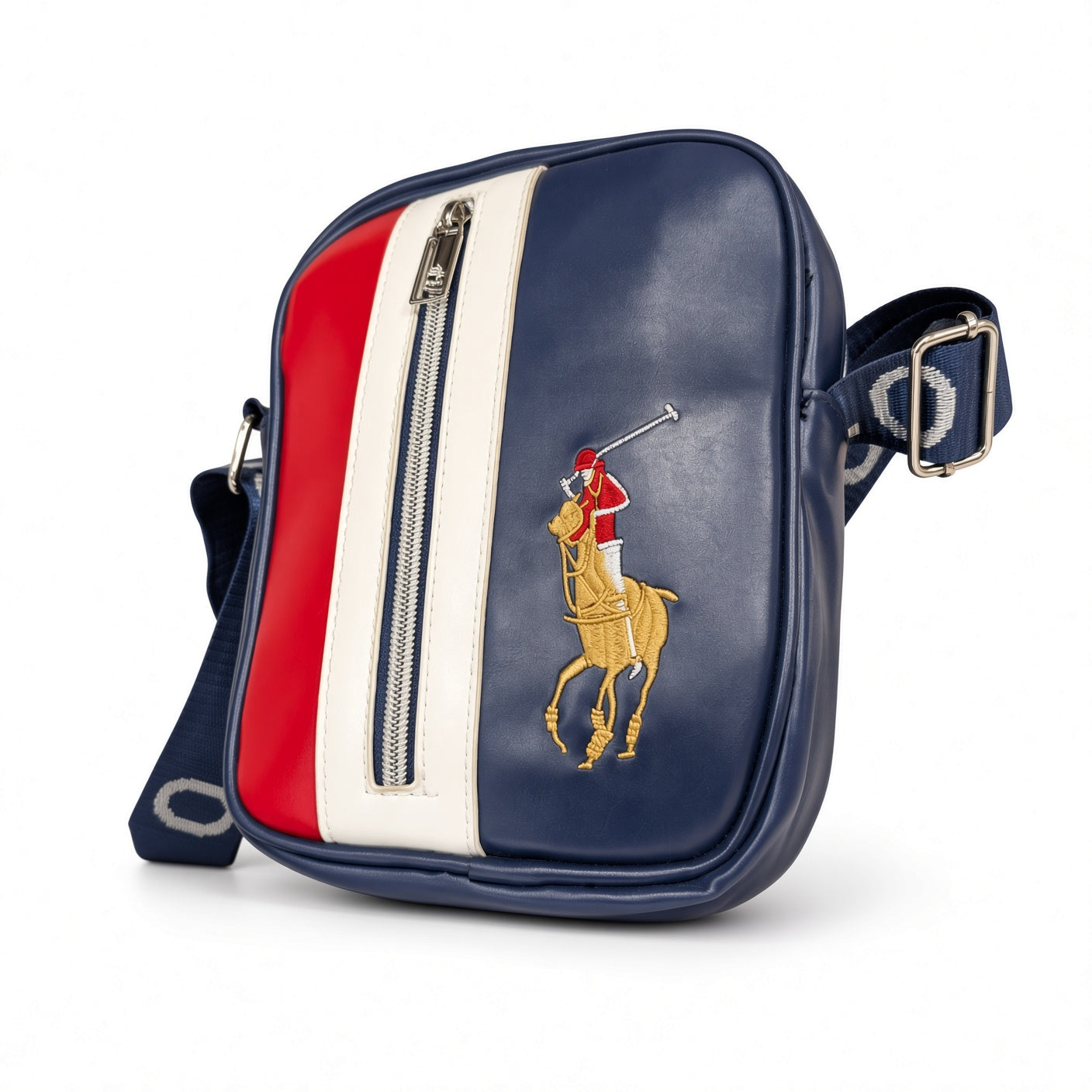 Polo Ralph Lauren Navy Stripe Crossbody Bag