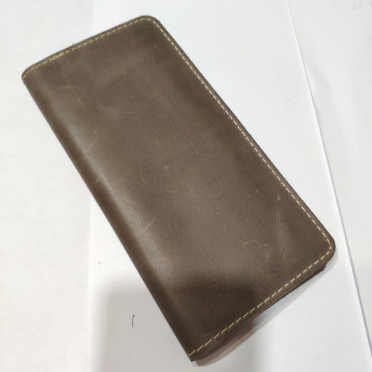 Pure Leather Men's Long Wallet