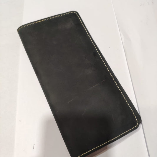 Pure Leather Men's Long Wallet