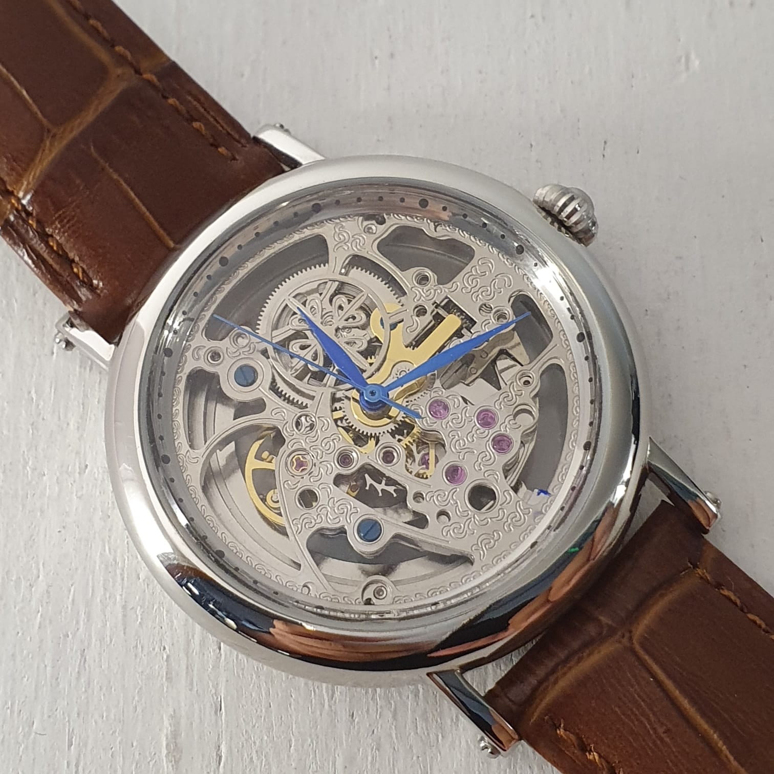 Patek Philippe Geneve Transparent Men's Watch GRPP-08