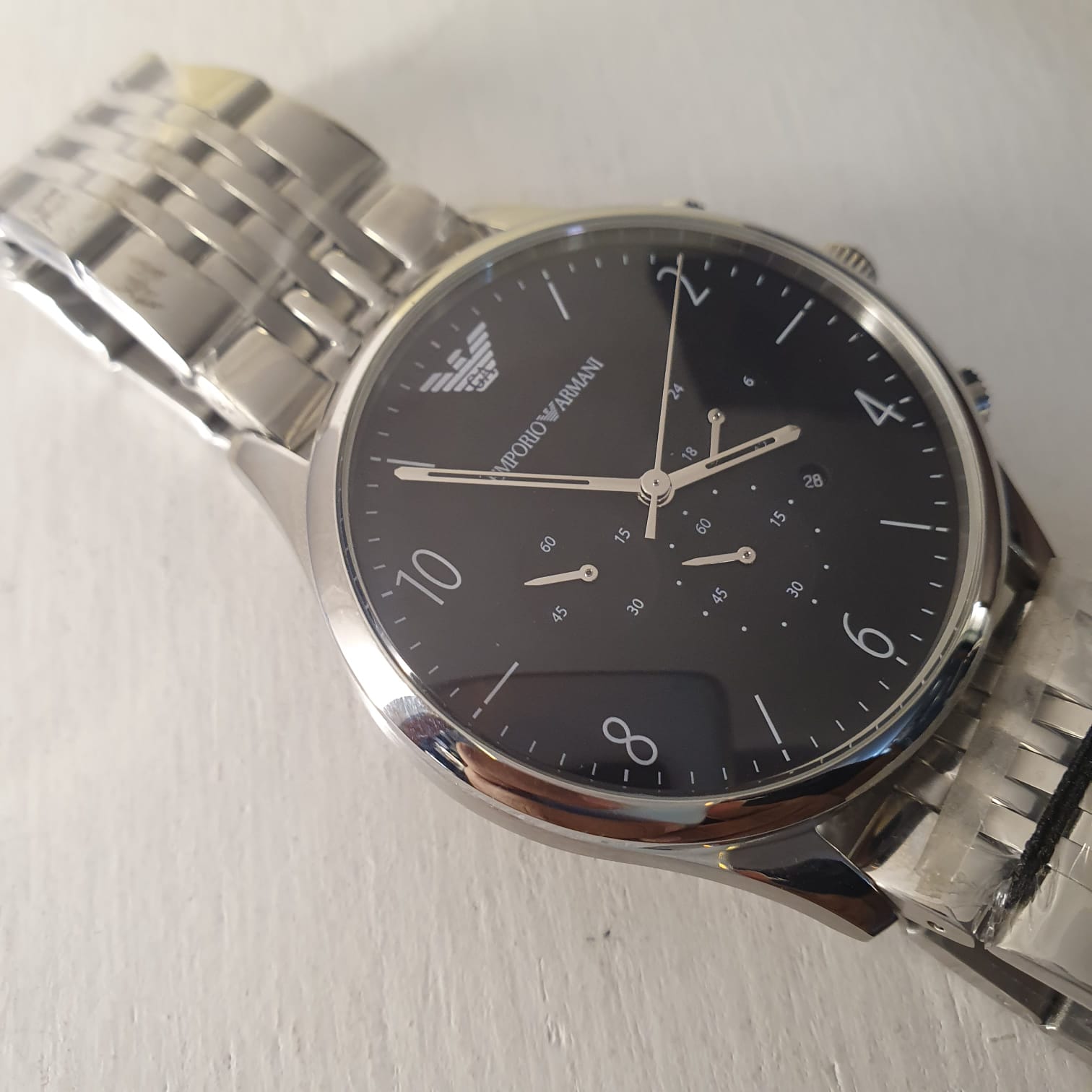 EMPORIO ARMANI Mens Classic Stainless Steel Watch AR1863(Original)