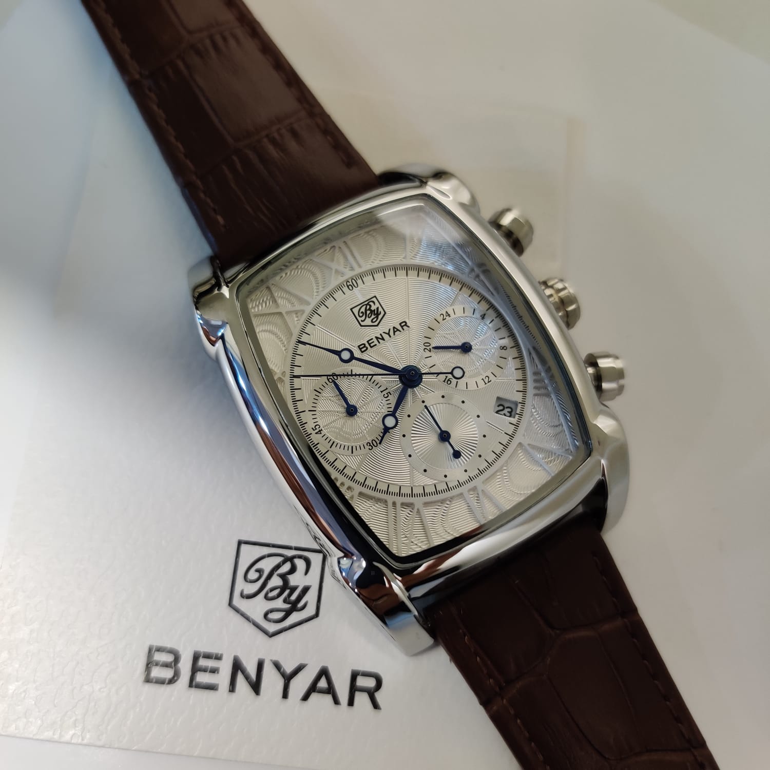Benyar Square Dial Chronograph Mens Watch BY-5113