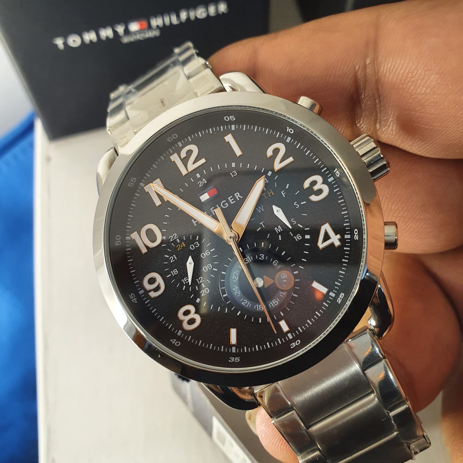 Tommy Hilfiger Mens Stainless Steel Watch 1791422(Original)